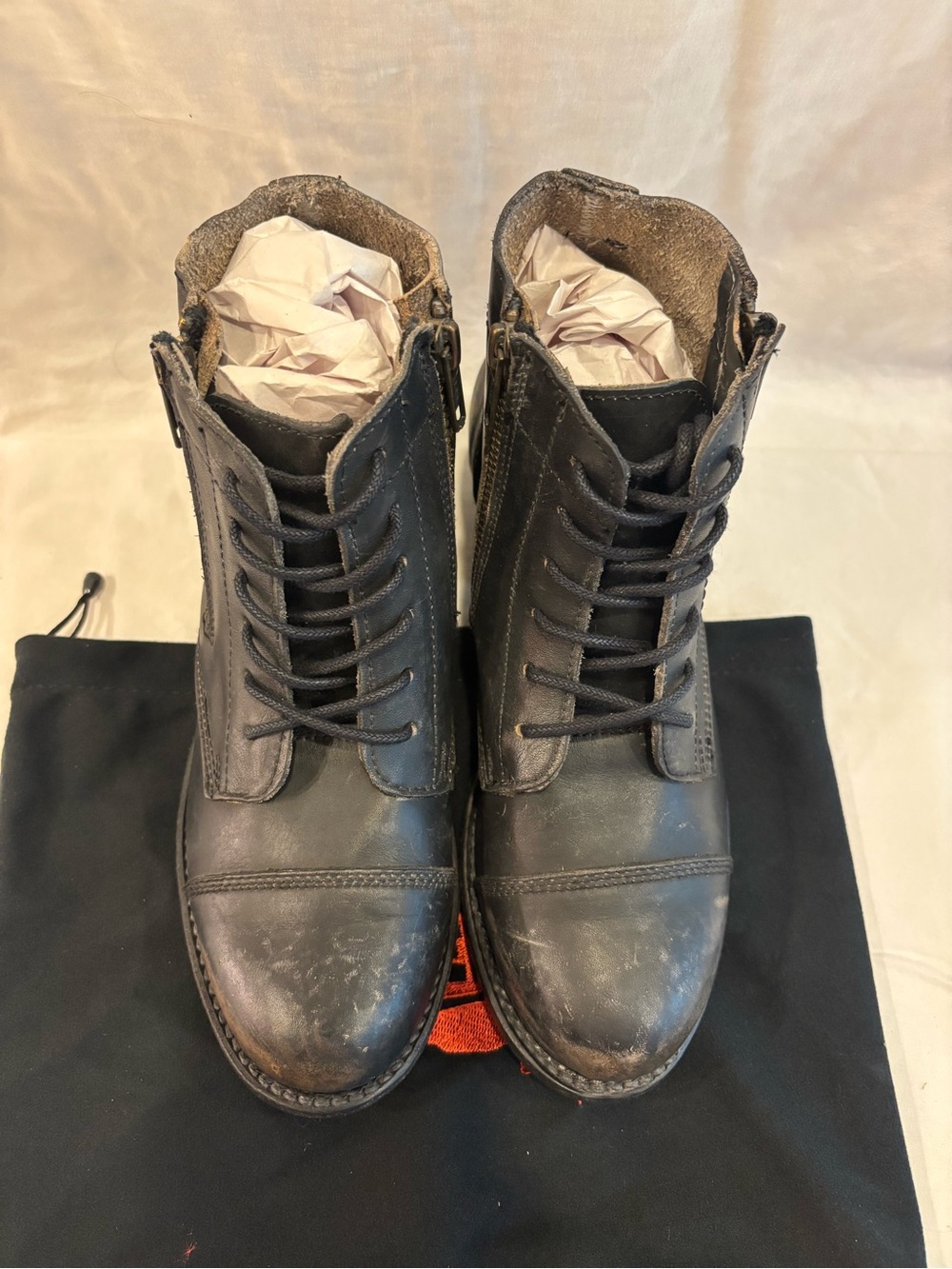 Freebird by Steven Rafter Black Rafter Lace-Up Ankle Boots with Side Zips - Picture 5 of 7